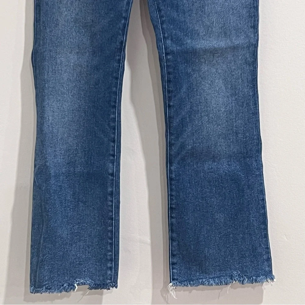 EUC Madewell Cali Demi-Boot Raw Hem Jeans in Fleetwood Wash - Picture 4 of 10